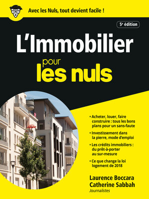 cover image of L'Immobilier pour les Nuls, 5e éd.